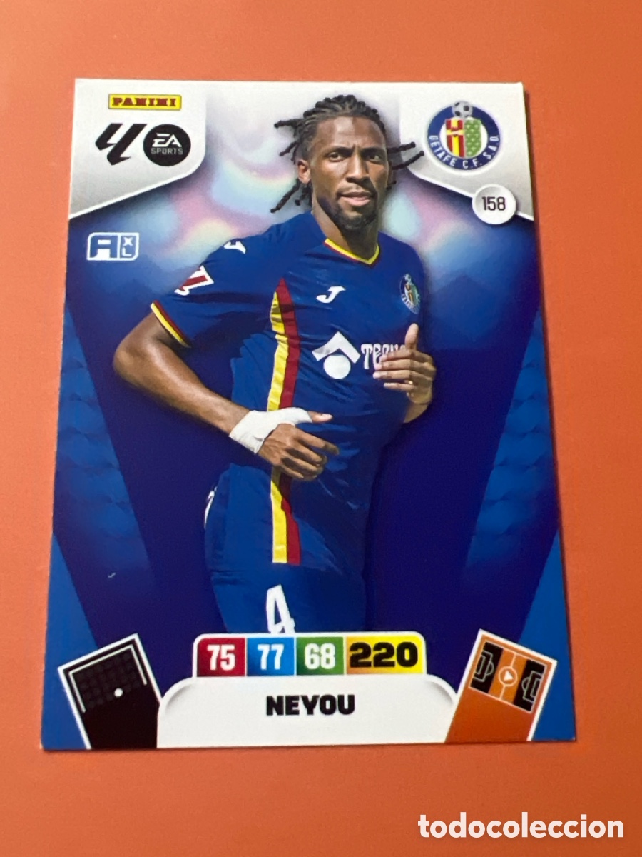 Cromos de f&uacute;tbol: E284. Cromo Adrenalyn XL. 2025 2026. 25 26. Neyou. Getafe. N &ordm; 158. C&oacute;digo sin activar. Panini