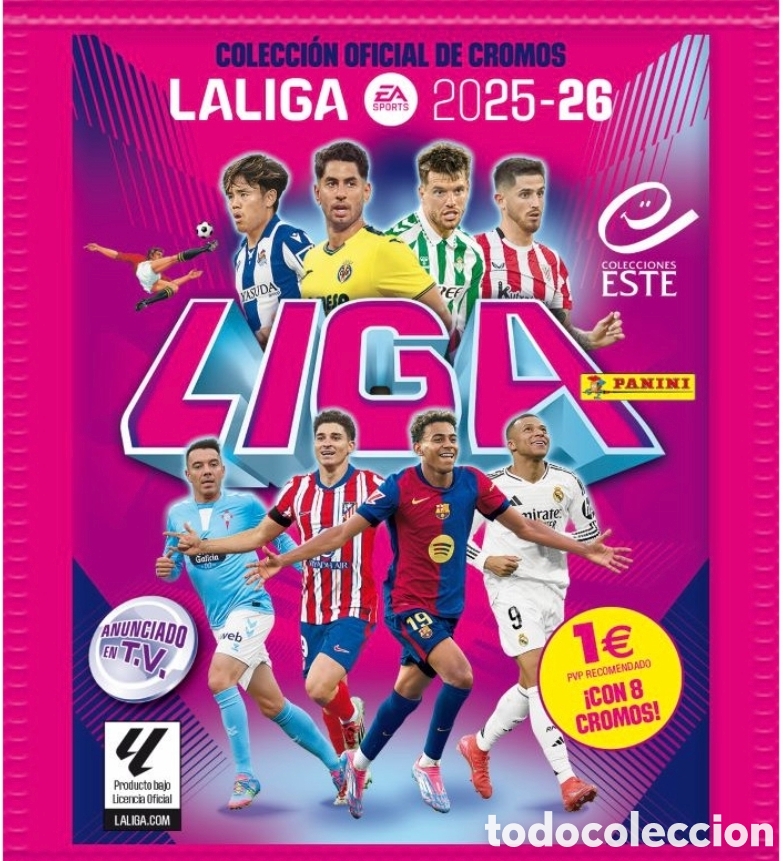 Cromos de f&uacute;tbol: Colecci&oacute;n Completa liga este 25/26 leer