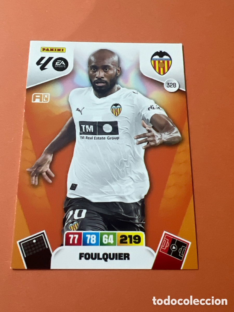 Cromos de f&uacute;tbol: E287. FICHA N&ordm; 328 FOULQUIER - ADRENALYN 25 26 - PANINI 2025 - 26 - CROMO - VALENCIA
