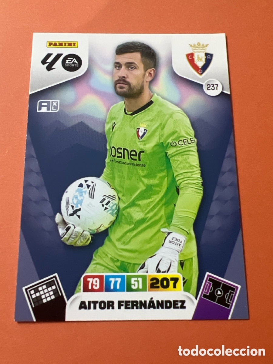 Cromos de f&uacute;tbol: E288. 237 AITOR FERN&Aacute;NDEZ PANINI ADRENALYN XL LALIGA EA SPORTS 2025 2026 25 26 CA OSASUNA