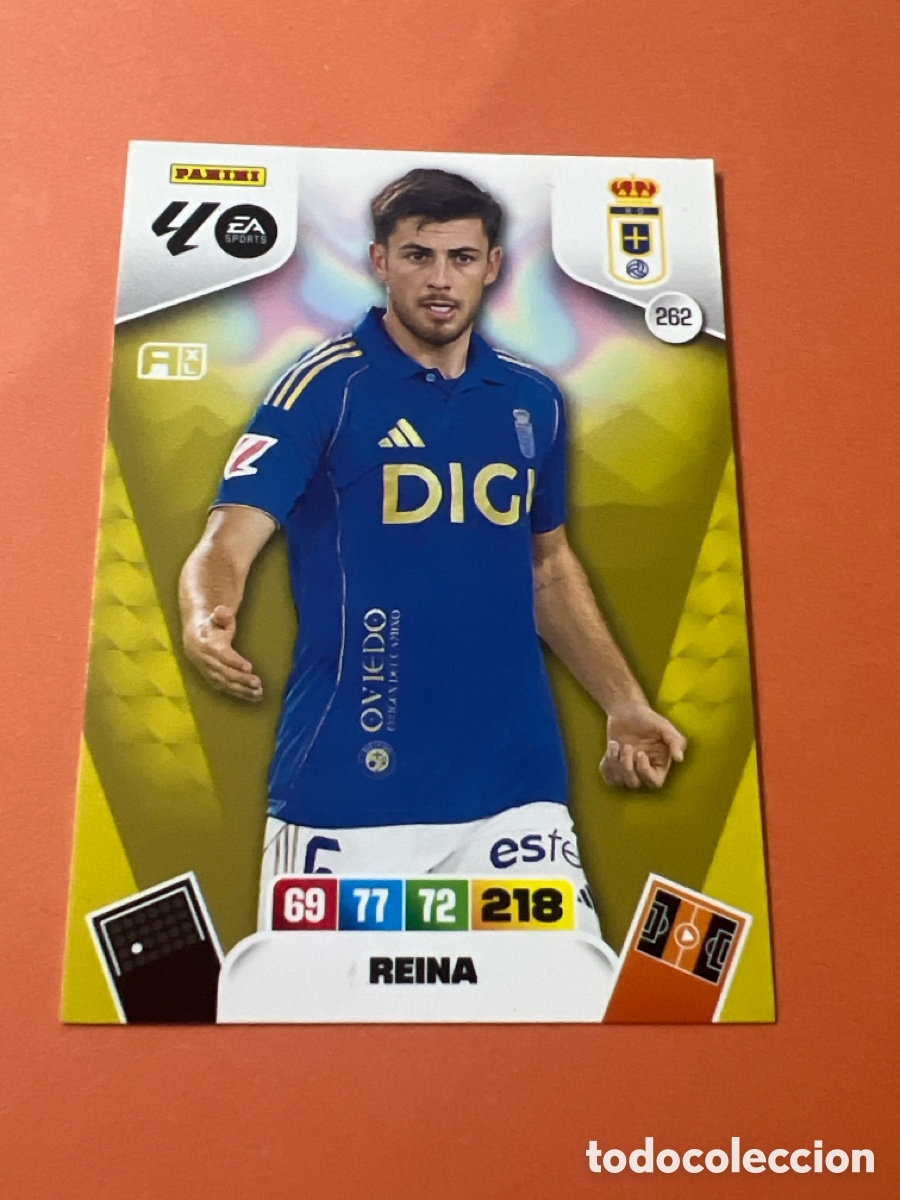 Cromos de f&uacute;tbol: E289. FICHA N&ordm; 262 REINA - ADRENALYN 25 26 - PANINI 2025 - 26 - CROMO - REAL OVIEDO