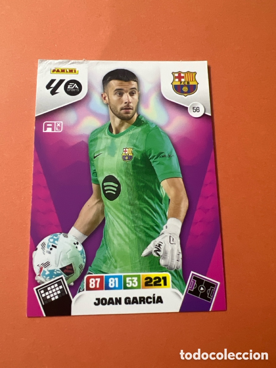 Cromos de f&uacute;tbol: E294. 56 JOAN GARC&Iacute;A PANINI ADRENALYN XL LALIGA EA SPORTS 2025 2026 25 26 FC BARCELONA
