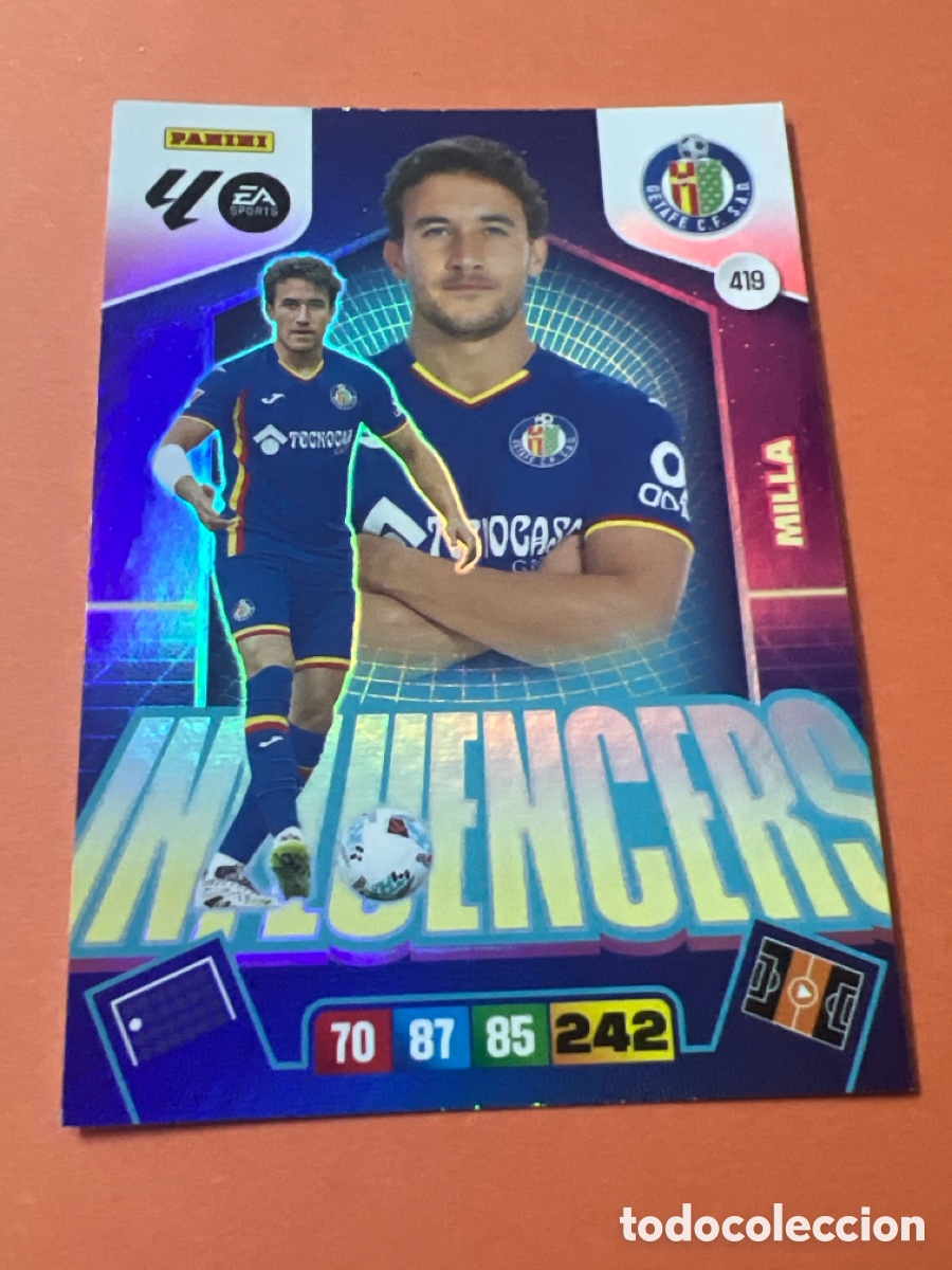 Cromos de f&uacute;tbol: E298. PANINI ADRENALYN XL LIGA EA SPORTS 2025-2026 25-26 &ndash; INFLUENCERS &ndash; Milla Getafe CF N&ordm; 419