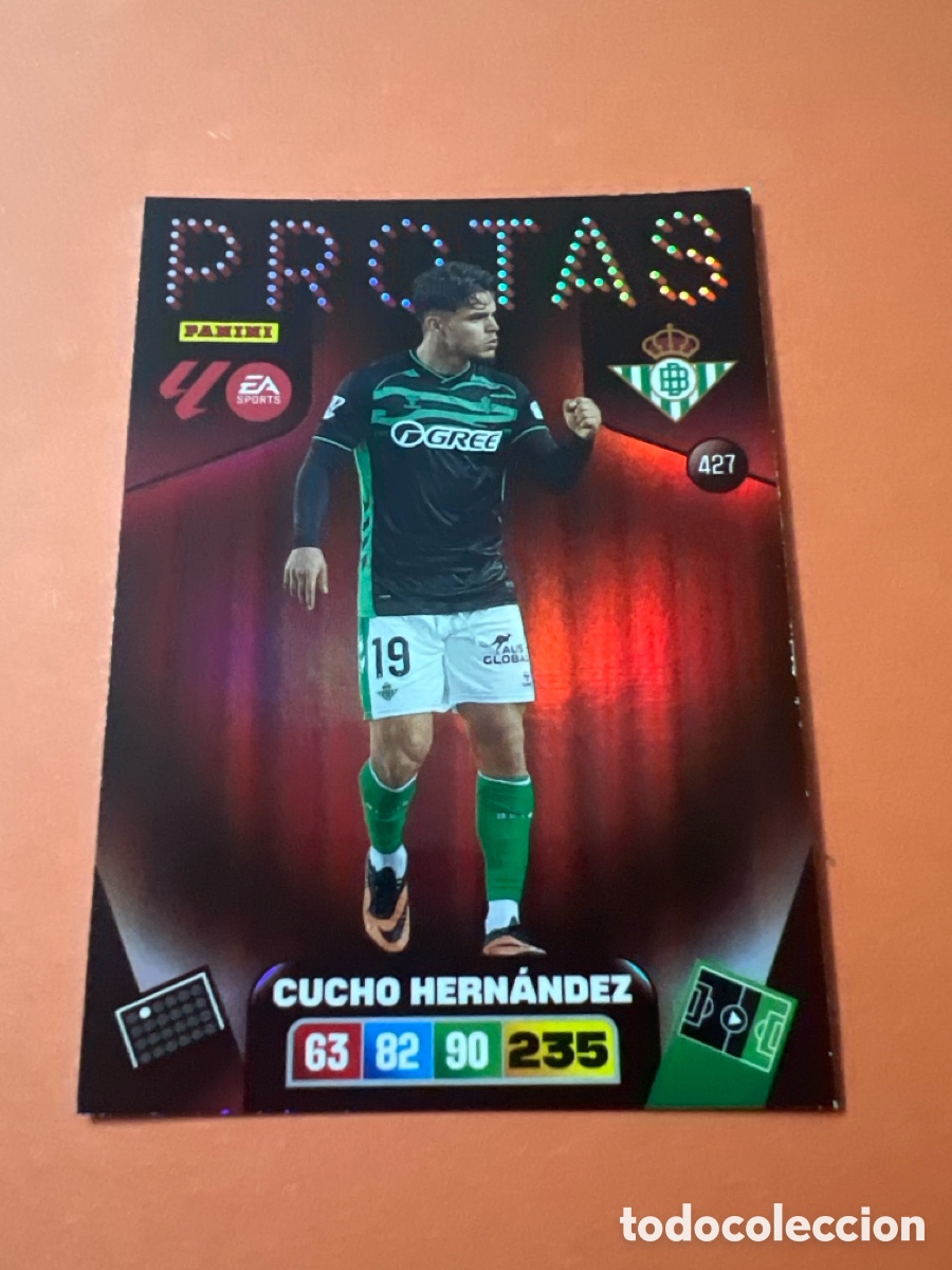 Cromos de f&uacute;tbol: E299. FICHA N&ordm; 427 CUCHO HERNANDEZ - ADRENALYN 25 26 - PANINI 2025 - 26 - CROMO - PROTAS