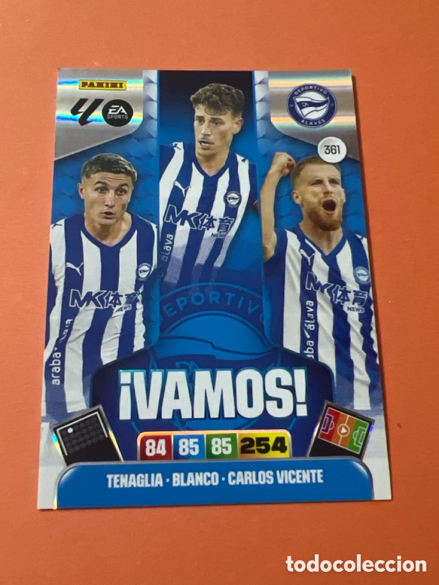 Cromos de f&uacute;tbol: E307. 361 VAMOS ALAVES &iexcl;VAMOS! ADRENALYN XL LALIGA EA SPORTS 25-26 2025-2026 PANINI