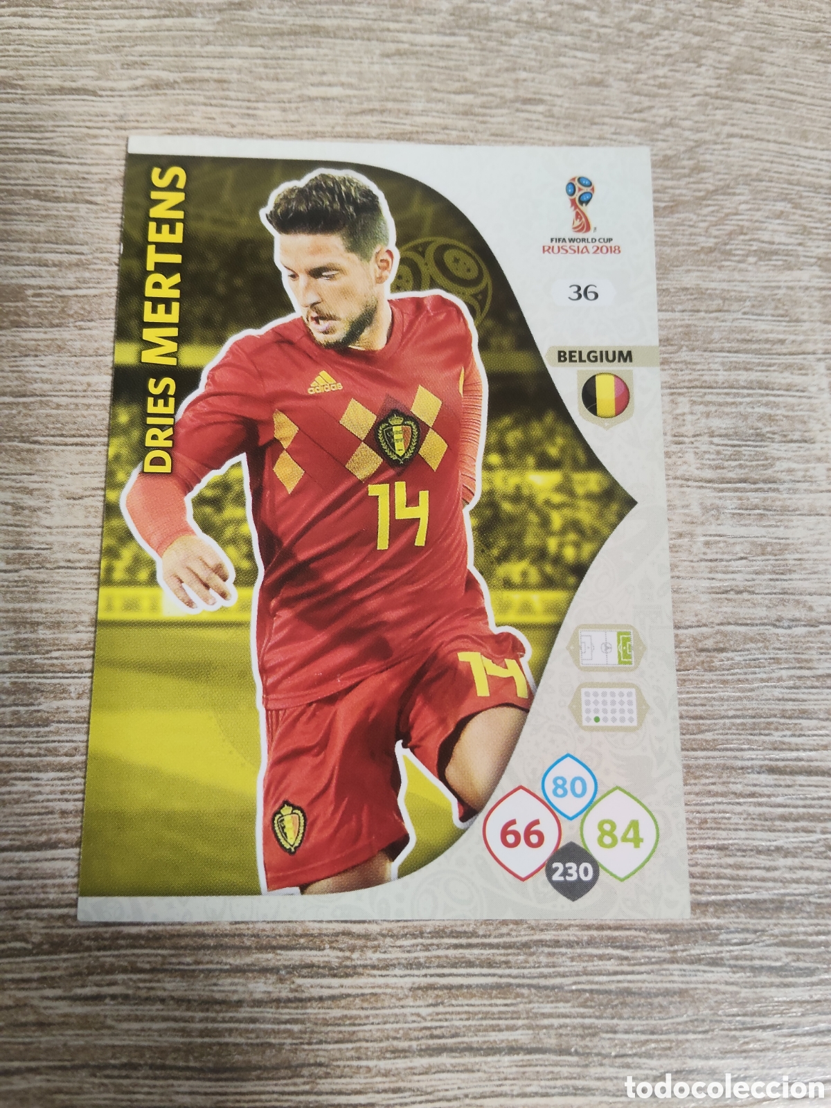 Cromos de f&uacute;tbol: Panini Adrenalyn mundial Rusia 2018 36 Dries Mertens B&eacute;lgica