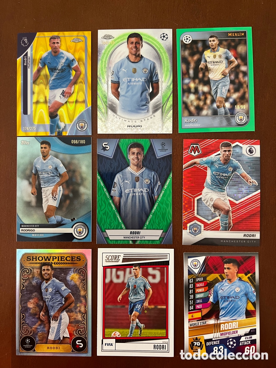 Cromos de f&uacute;tbol: Lote numeradas Rodri