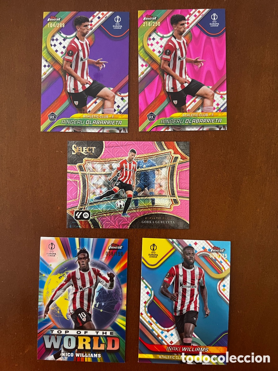 Cromos de f&uacute;tbol: Lote numeradas Athletic de Bilbao