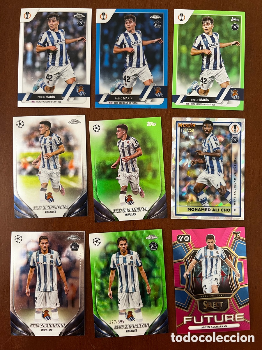 Cromos de f&uacute;tbol: Lote numeradas Real Sociedad
