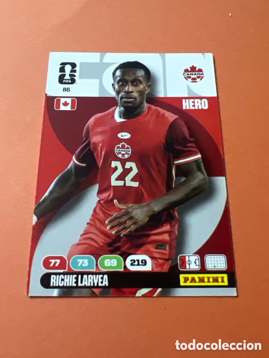 Cromos de f&uacute;tbol: E322. 86 RICHIE LARYEA CANADA HERO ADRENALYN XL FIFA WORLD CUP MUNDIAL 2026 PANINI