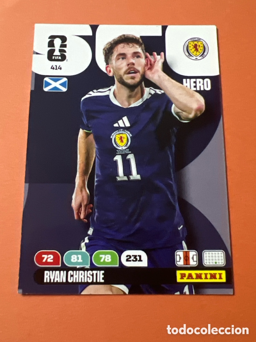 Cromos de f&uacute;tbol: E331. 414 RYAN CHRISTIE ESCOCIA HERO ADRENALYN XL FIFA WORLD CUP MUNDIAL 2026 PANINI