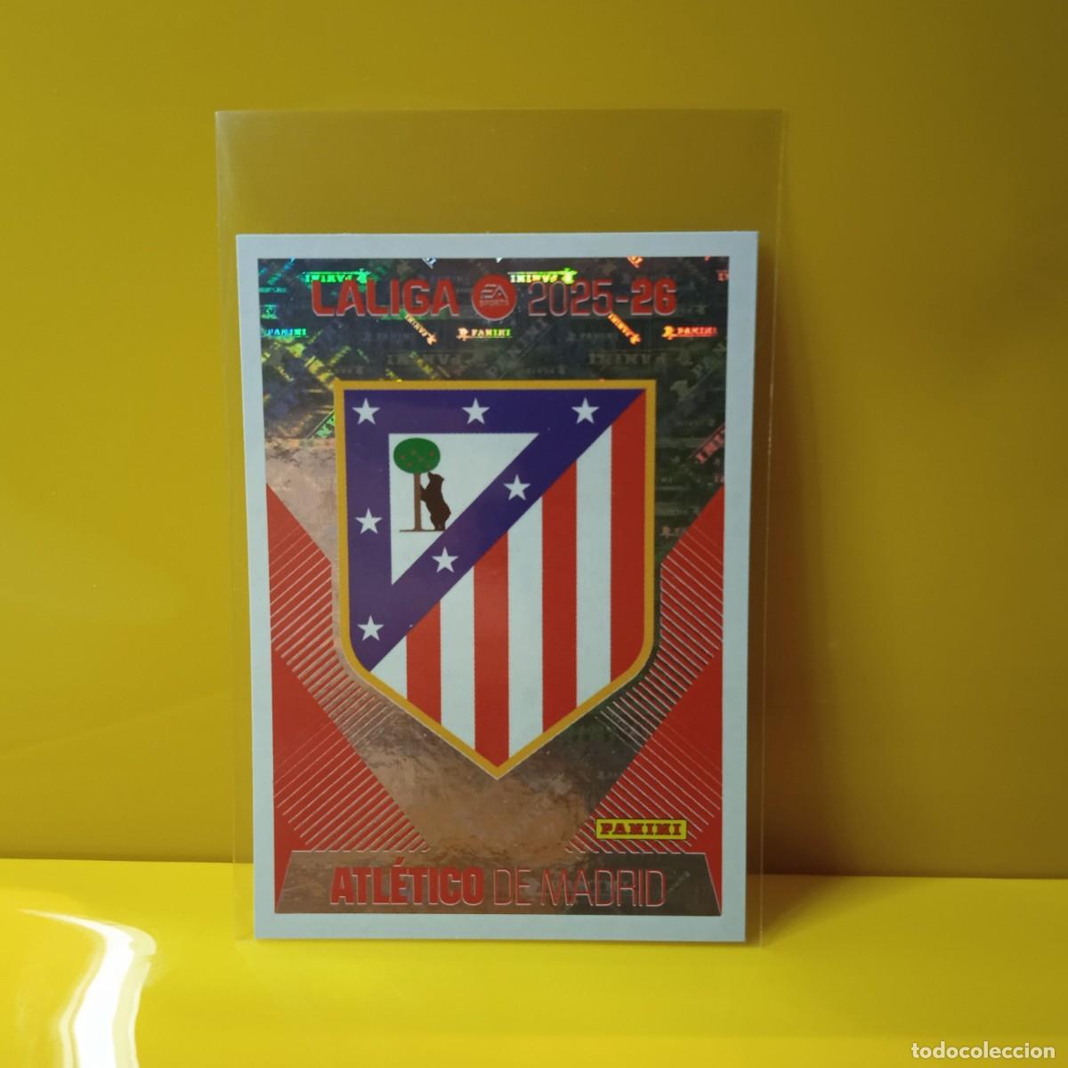 Cromos de f&uacute;tbol: EDICIONES ESTE 2025 2026 25 26 ATL&Eacute;TICO DE MADRID ESCUDO 1