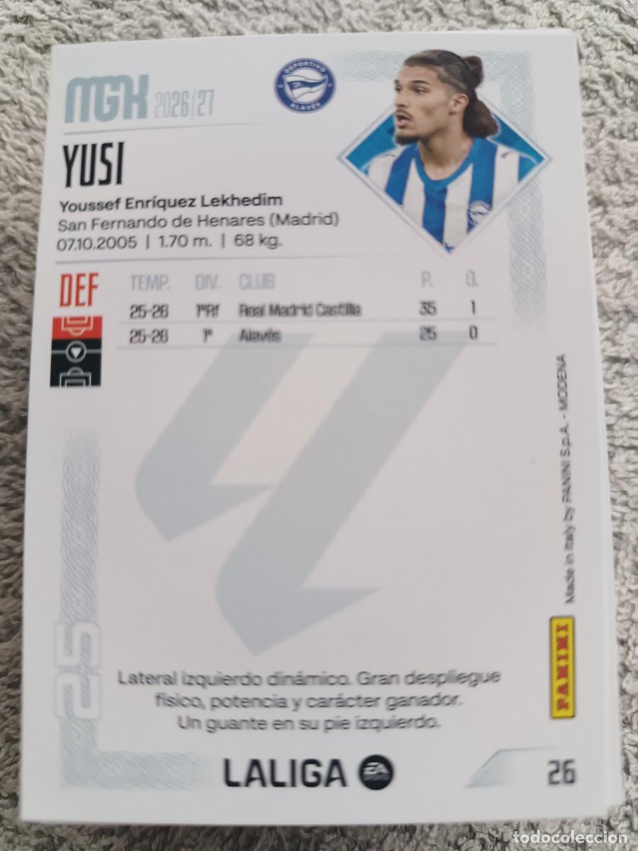 Cromos de f&uacute;tbol: megacracks 2026-27 YUSI 26