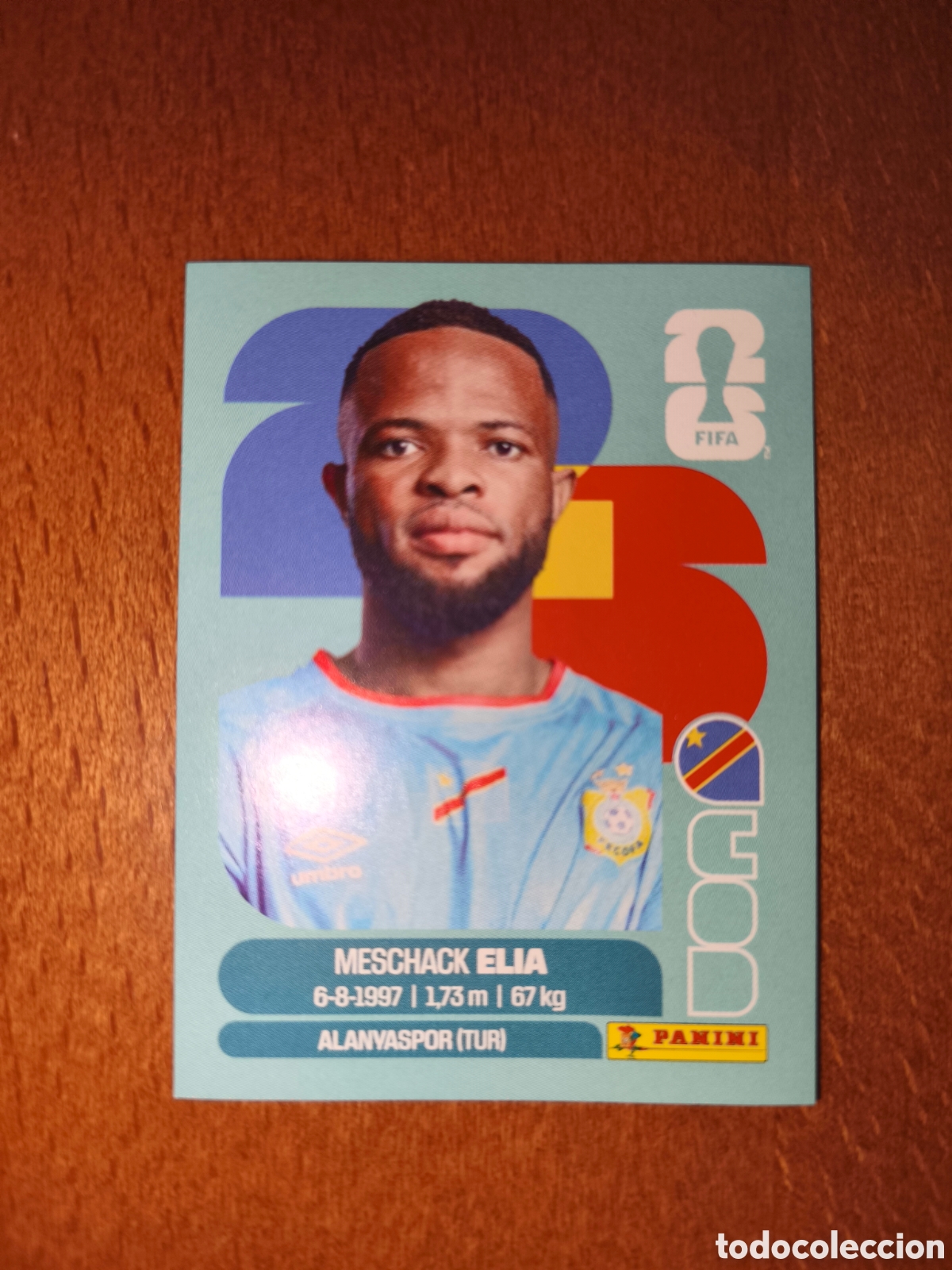 Cromos de f&uacute;tbol: COD15 Meschack Elia COD 15 Fifa World Cup 2026 Congo