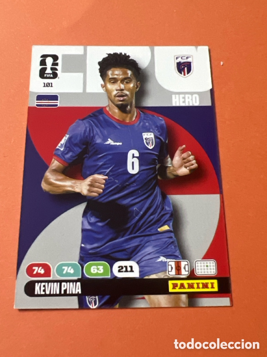 Cromos de f&uacute;tbol: E339. KEVIN PINA CABO VERDE N&ordm; 101 ADRENALYN XL MUNDIAL 2026 26 FIFA WORLD CUP PANINI