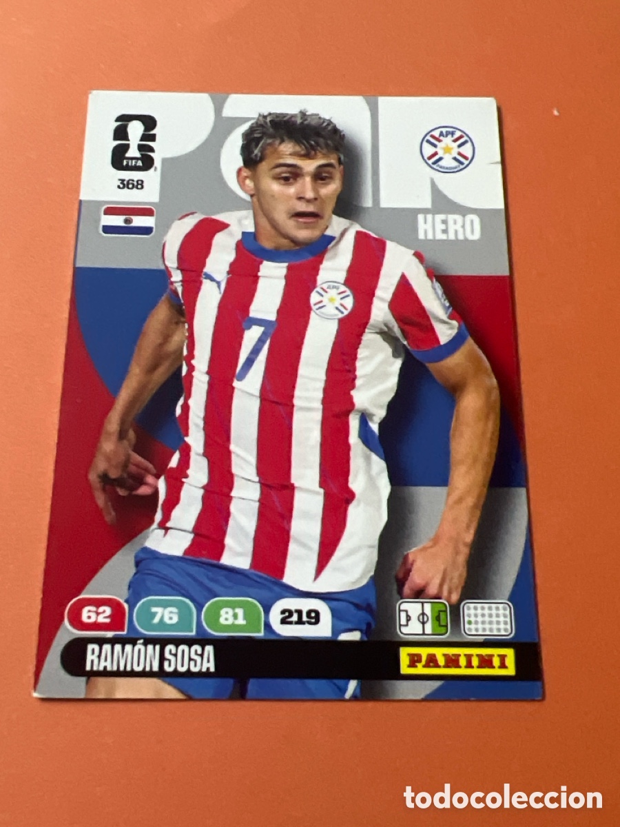 Cromos de f&uacute;tbol: E342. 368 RAM&Oacute;N SOSA PARAGUAY HERO ADRENALYN XL FIFA WORLD CUP MUNDIAL 2026 PANINI