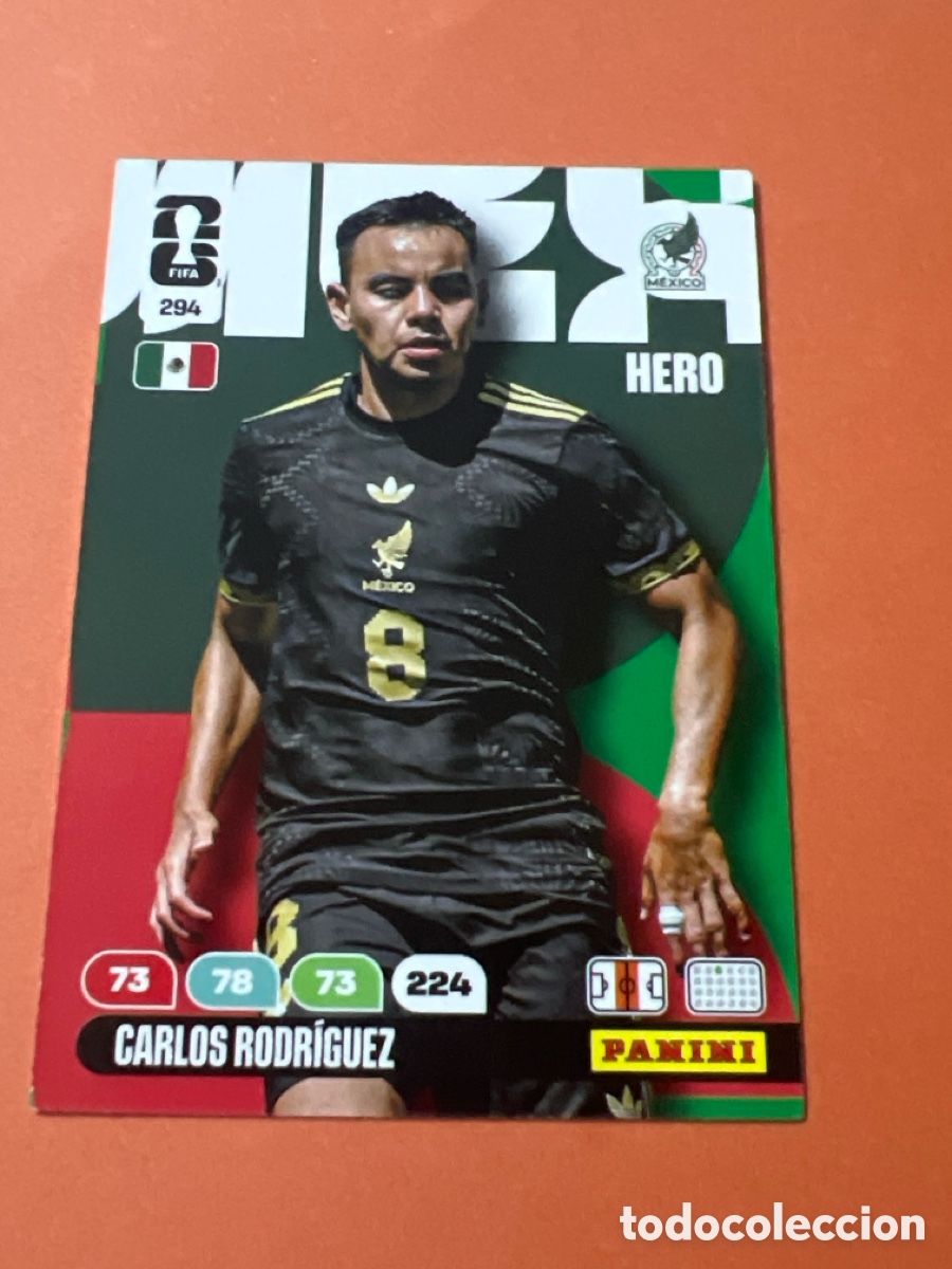 Cromos de Futebol: E343. N&deg;294 M&eacute;xico Carlos Rodr&iacute;guez Adrenalyn FIFA World Cup 2026