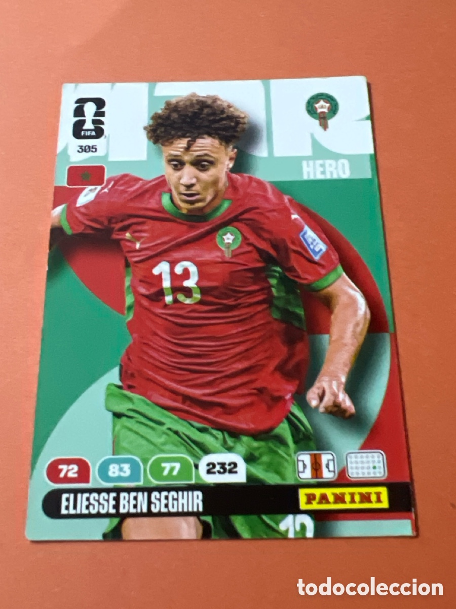 Cromos de Futebol: E346. 305 ELIESSE BEN SEGHIR MARRUECOS HERO ADRENALYN XL FIFA WORLD CUP MUNDIAL 2026 PANINI