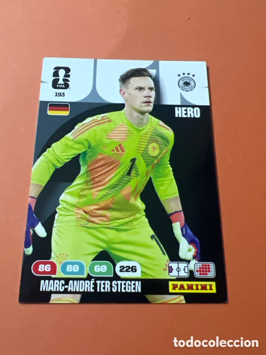 Cromos de f&uacute;tbol: E348. 193 Marc-Andr&eacute; ter Stegen ALEMANIA GERMANY ADRENALYN MUNDIAL FIFA WORLD CUP 2026 PANINI