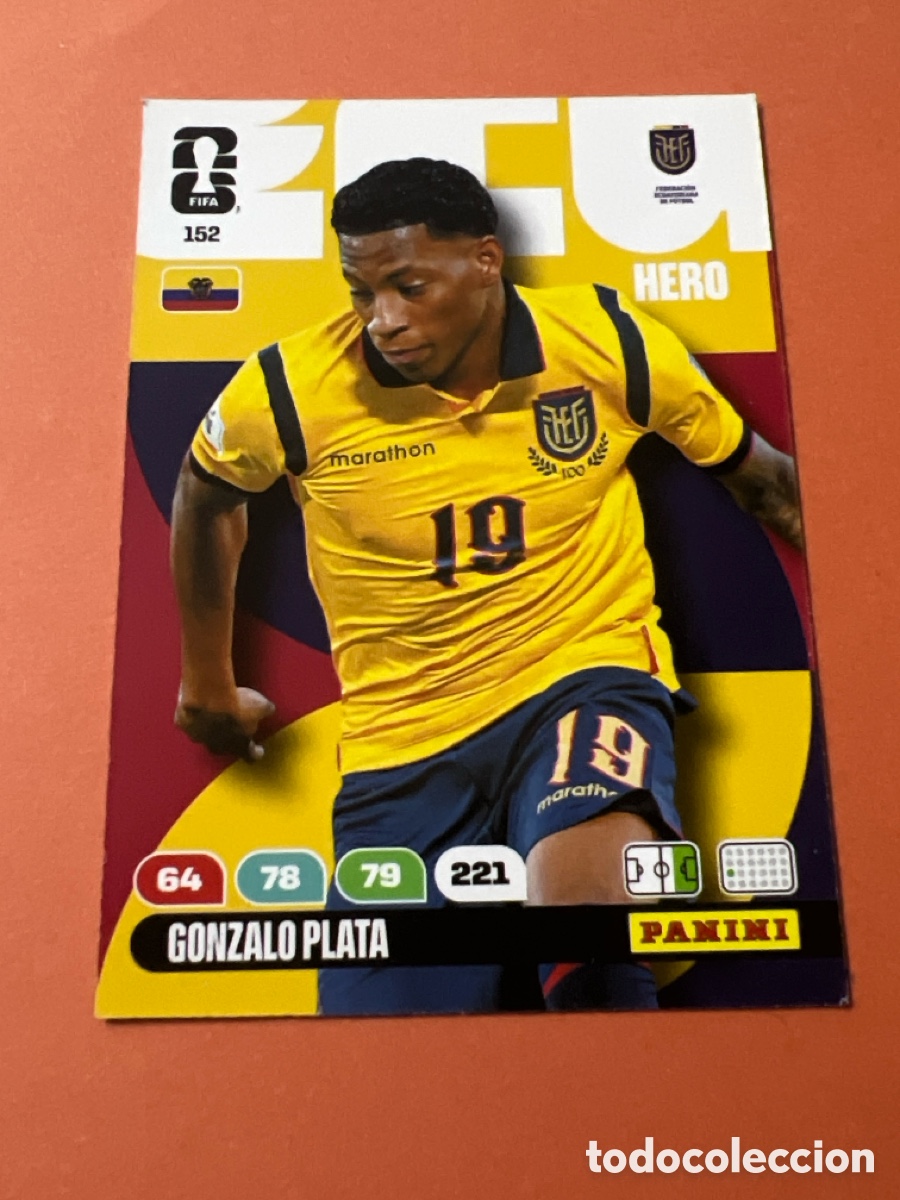 Cromos de f&uacute;tbol: E352. GONZALO PLATA ECUADOR N&ordm; 152 ADRENALYN XL MUNDIAL 2026 26 FIFA WORLD CUP PANINI