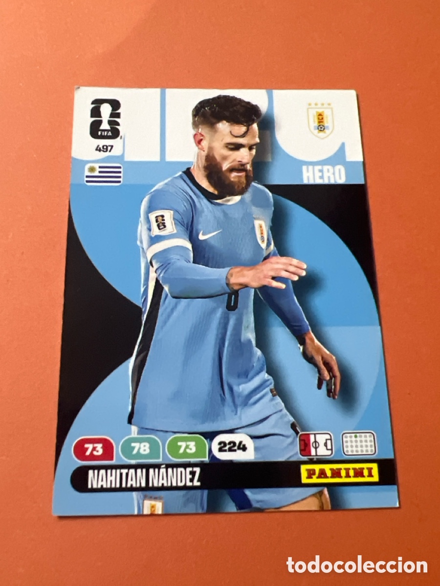 Cromos de f&uacute;tbol: E353. NAHITAN NANDEZ URUGUAY N&ordm; 497 ADRENALYN XL MUNDIAL 2026 26 FIFA WORLD CUP PANINI