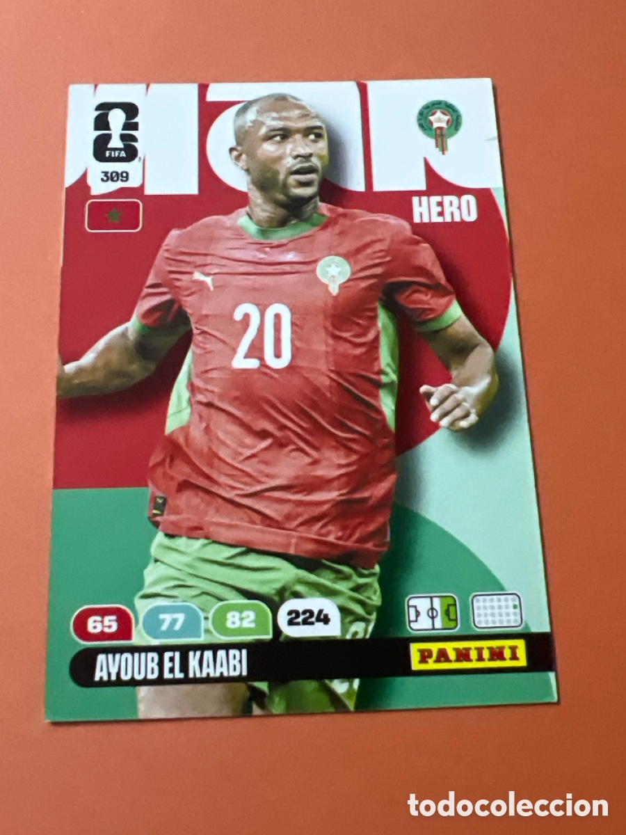 Cromos de f&uacute;tbol: E355. 309 EL KAABI MARRUECOS Carta FIFA WORLD CUP 2026 mundial ADRENALYN XL