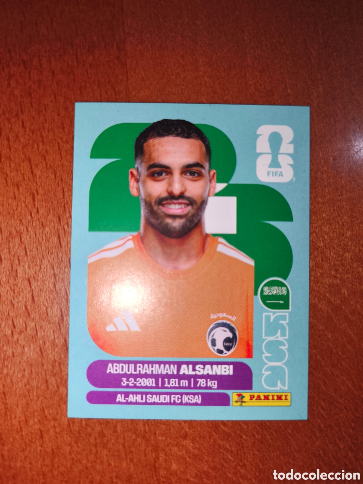 Cromos de f&uacute;tbol: KSA3 Abdulrahman Alsanbi Fifa World Cup 2026 Arabia Saud&iacute;