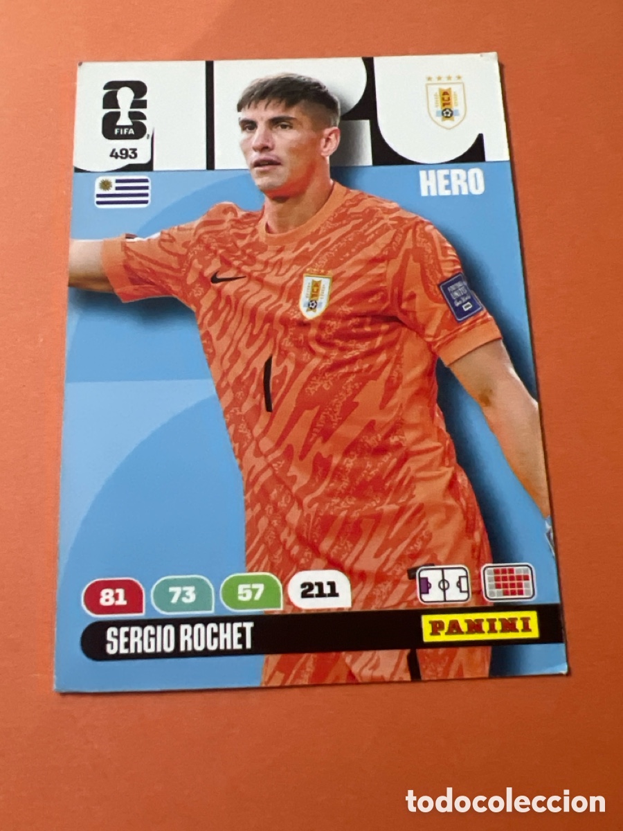 Cromos de f&uacute;tbol: E358. ADRENALYN XL FIFA WORLD CUP 2026. #493 SERGIO ROCHET &rdquo;HERO&rdquo; URUGUAY