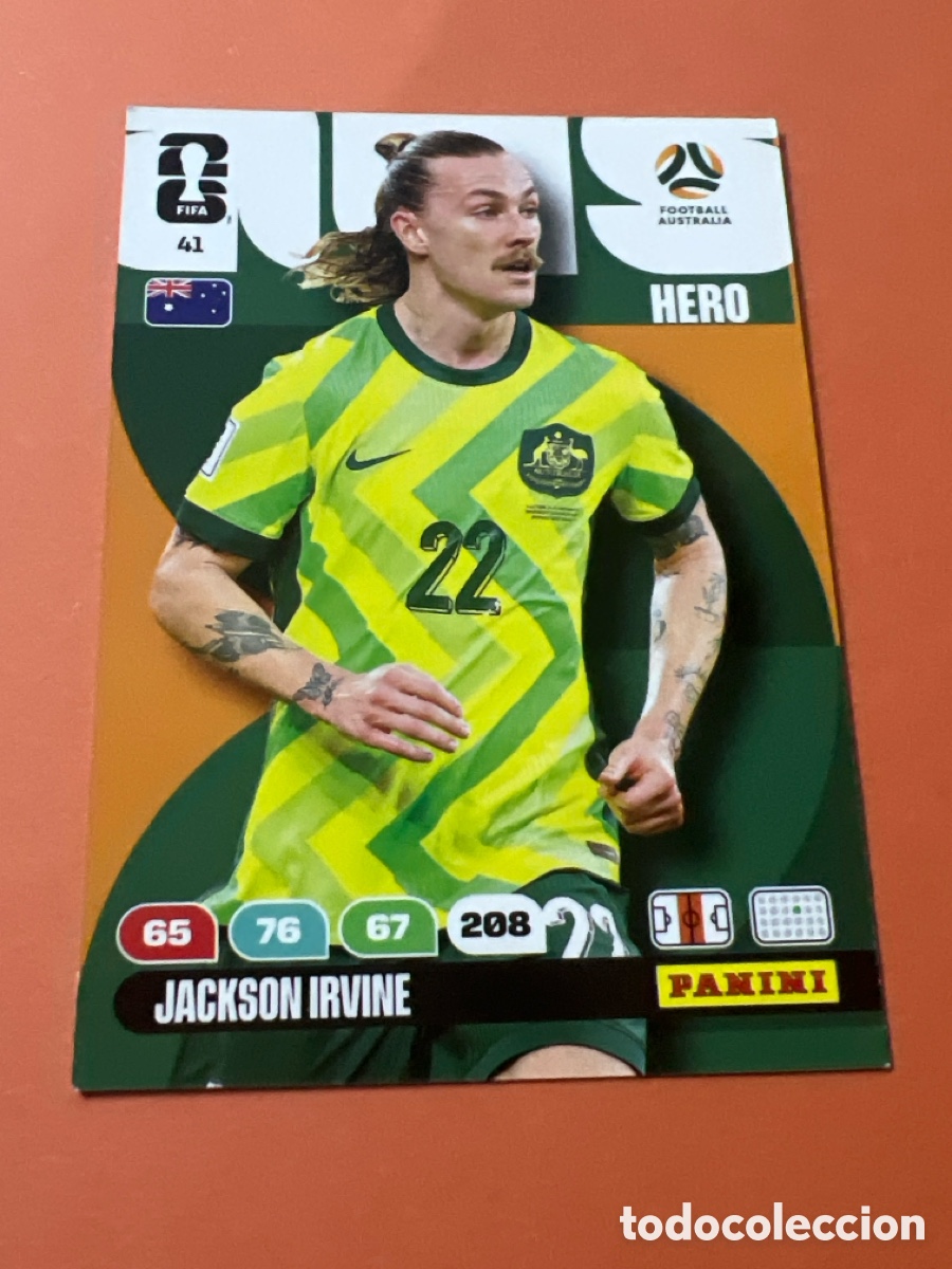 Cromos de f&uacute;tbol: E359. 41 JACKSON IRVINE AUSTRALIA HERO ADRENALYN XL FIFA WORLD CUP MUNDIAL 2026 PANINI