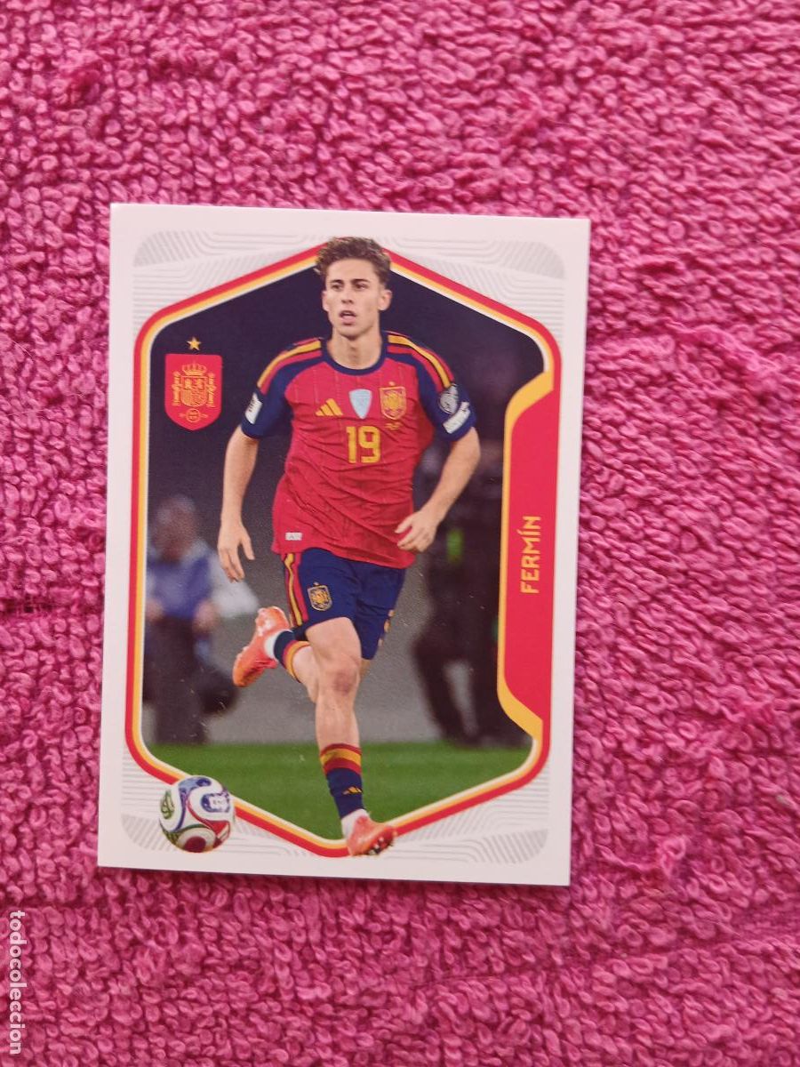 Cromos de f&uacute;tbol: espa&ntilde;a 2026 46 ferm&iacute;n selecci&oacute;n espa&ntilde;ola panini carrefour family mundial de futbol