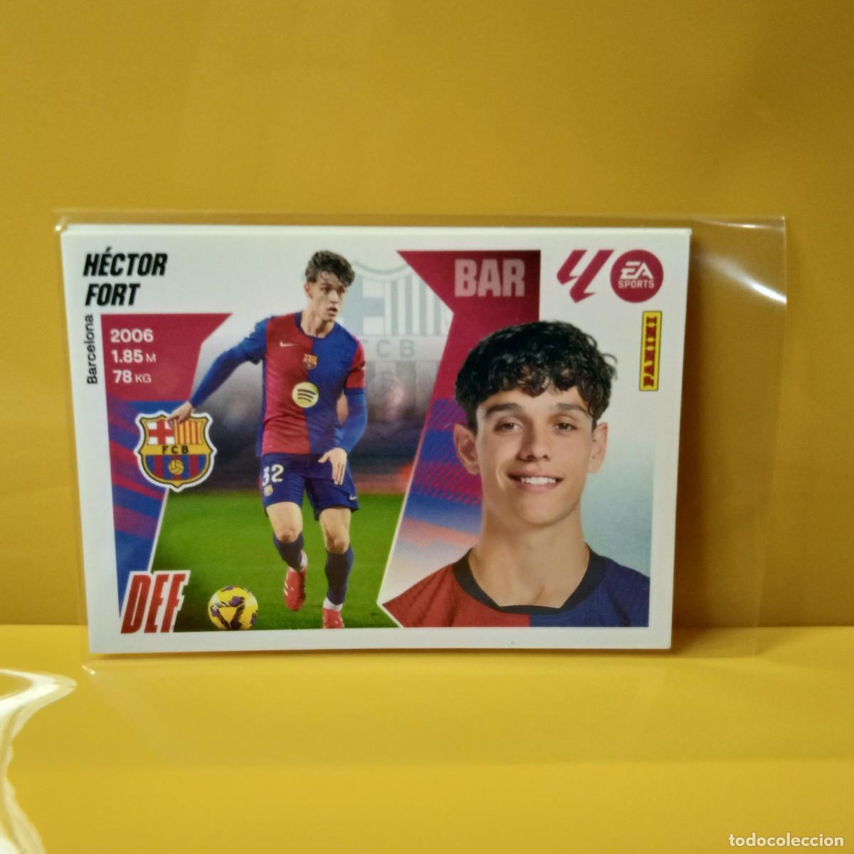 Cromos de f&uacute;tbol: EDICIONES ESTE 2025 2026 25 26 F.C BARCELONA H&Eacute;CTOR FORT 9B 9 B