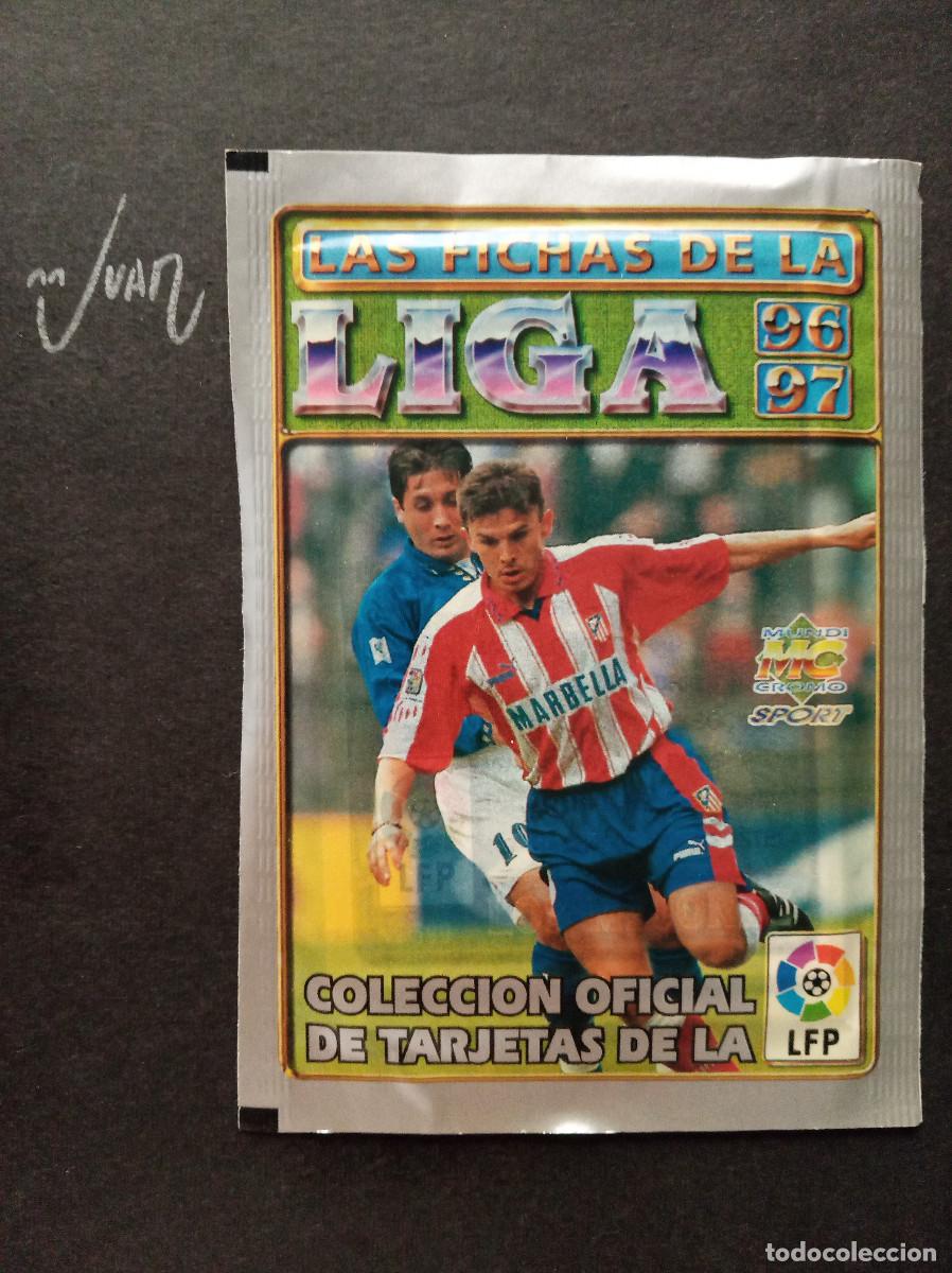 Cromos de f&uacute;tbol: SOBRE SIN ABRIR SPORT VERSION 2⚽ MUNDICROMO &reg; 1996 1997 LIGA 96 97 ROOKIE RONALDO BARCELONA ? MADRID