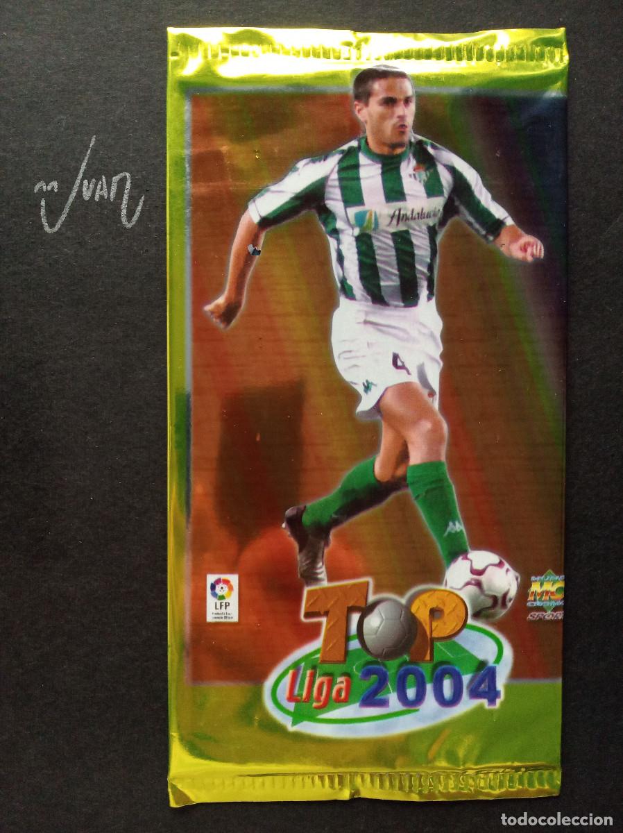 Cromos de f&uacute;tbol: SOBRE SIN ABRIR XXL VERSION JUANITO REAL BETIS ⚽ MUNDICROMO &reg; TOP LIGA 2003 2004 03 04 RONALDINHO ?