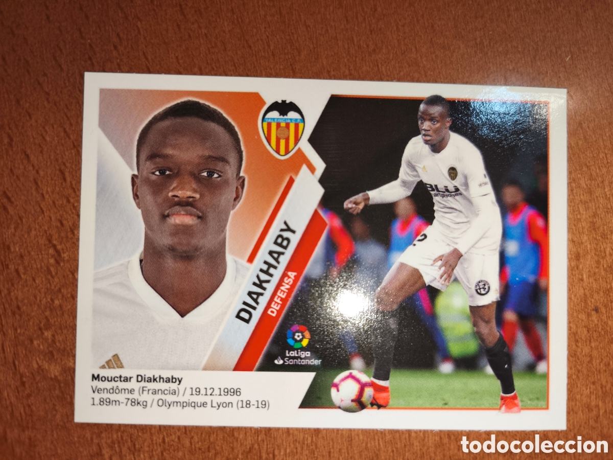 Cromos de f&uacute;tbol: Diakhaby n&deg;6 liga este 19/20 Valencia