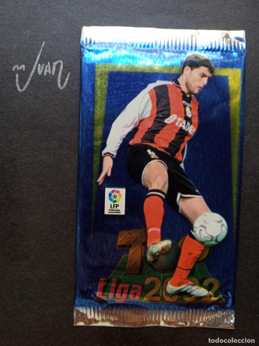 Cromos de f&uacute;tbol: SOBRE SIN ABRIR VERSION 10⚽ MUNDICROMO &reg; TOP 2001 2002 LIGA 01 02 ROOKIE ZIDANE MADRID XABI ALONSO ?