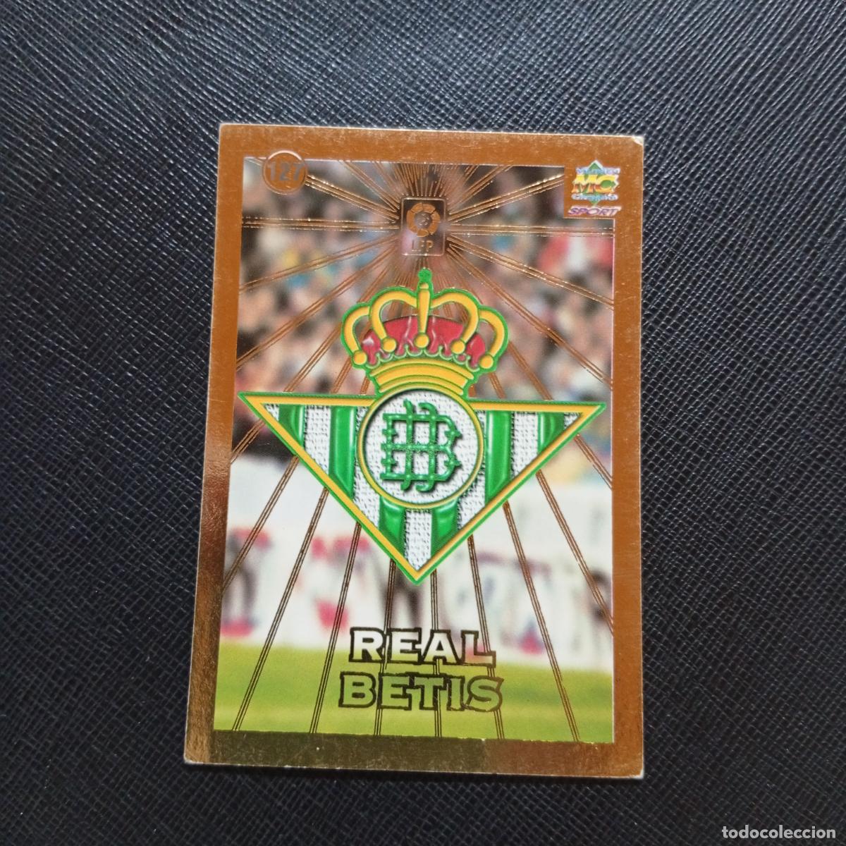 Cromos de f&uacute;tbol: 127 ESCUDO REAL BETIS MUNDICROMO 1998 1999 CROMO FUTBOL LIGA 98 99 - A218 PG16