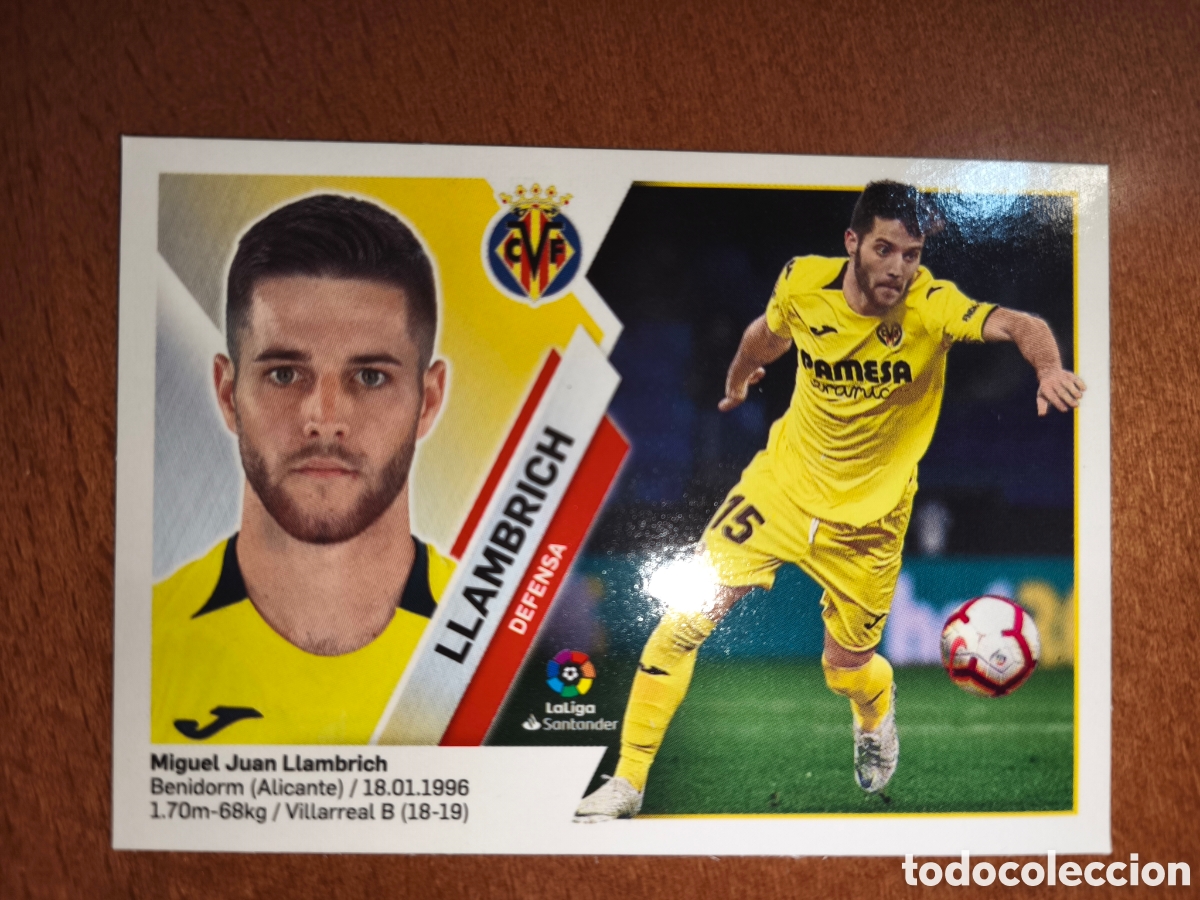 Cromos de f&uacute;tbol: Llambrich n&deg;6B liga este 19/20 Villarreal
