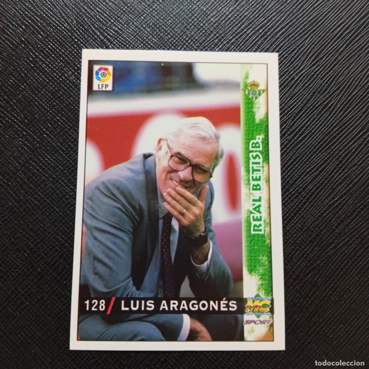 Cartes &agrave; collectionner de Football: 128 LUIS ARAGONES REAL BETIS MUNDICROMO 1998 1999 CROMO FUTBOL LIGA 98 99 - A218 PG16 BAJA