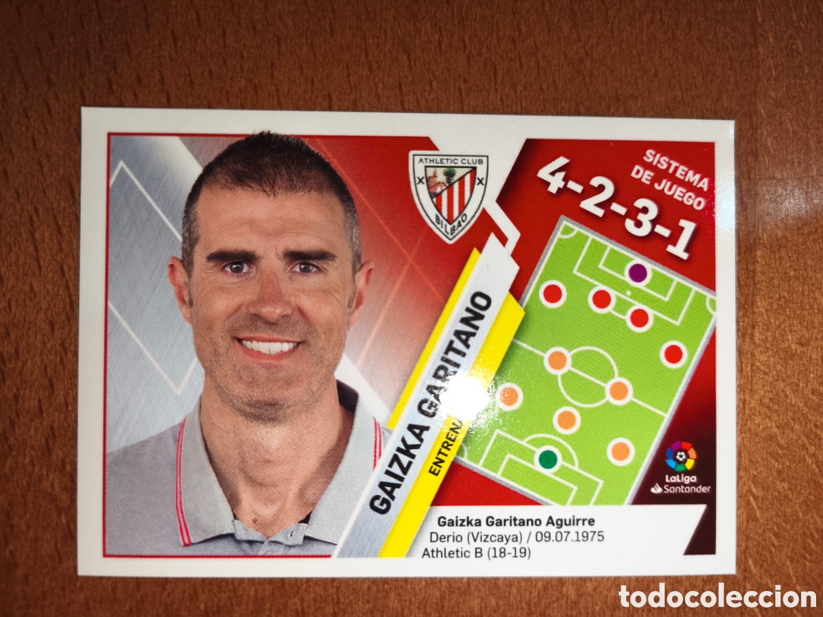 Cromos de f&uacute;tbol: Gaizka Garitano n&deg;4 liga este 19/20 Athletic Club