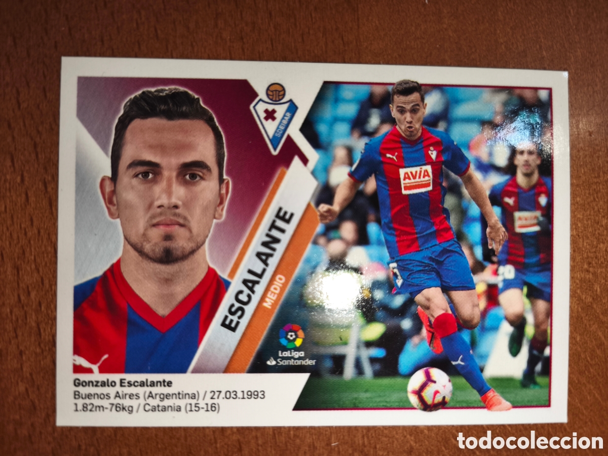 Cromos de f&uacute;tbol: Escalante n&deg;9 liga este 19/20 Eibar