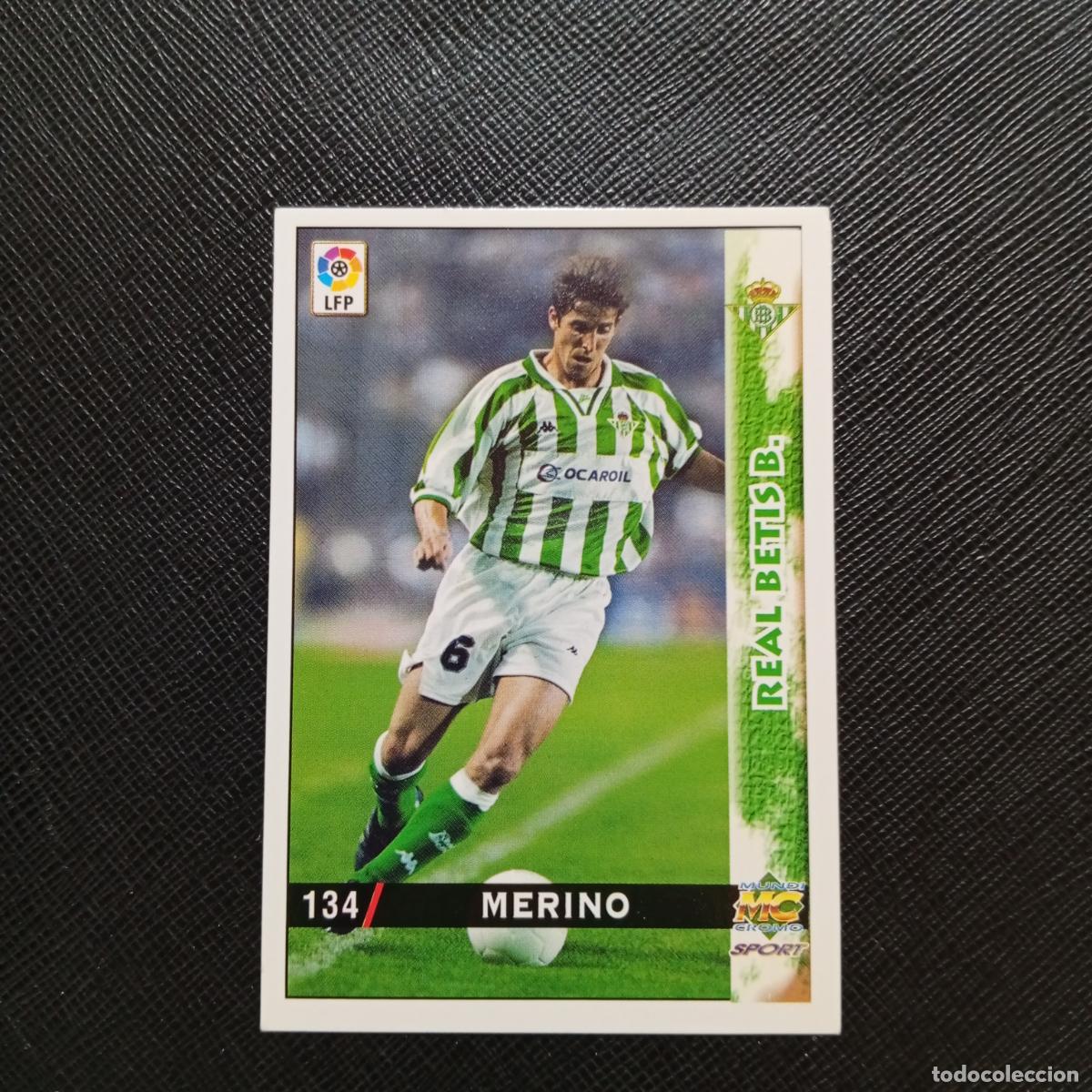 Cromos de f&uacute;tbol: 134 MERINO REAL BETIS MUNDICROMO 1998 1999 CROMO FUTBOL LIGA 98 99 - A218 PG17