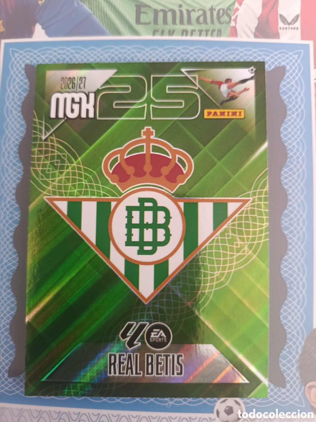 Cromos de f&uacute;tbol: MEGACRACKS 2026 2027 26 27 - PANINI - N&ordm; 91 ESCUDO REAL BETIS
