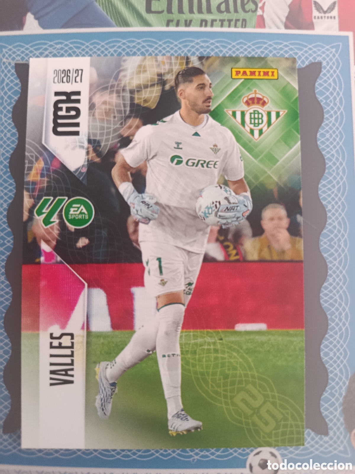 Cromos de f&uacute;tbol: MEGACRACKS 2026 2027 26 27 - PANINI - N&ordm; 92 VALLES REAL BETIS
