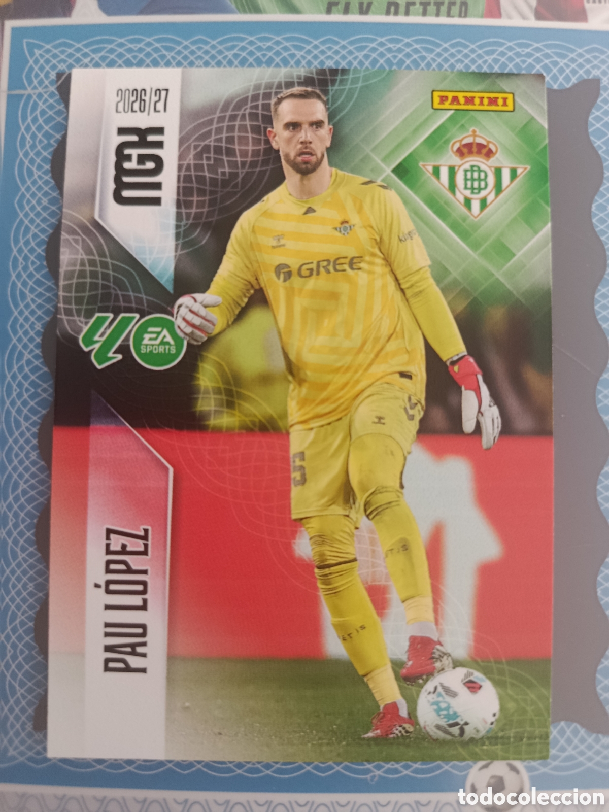 Cromos de f&uacute;tbol: MEGACRACKS 2026 2027 26 27 - PANINI - N&ordm; 93 PAU L&Oacute;PEZ REAL BETIS