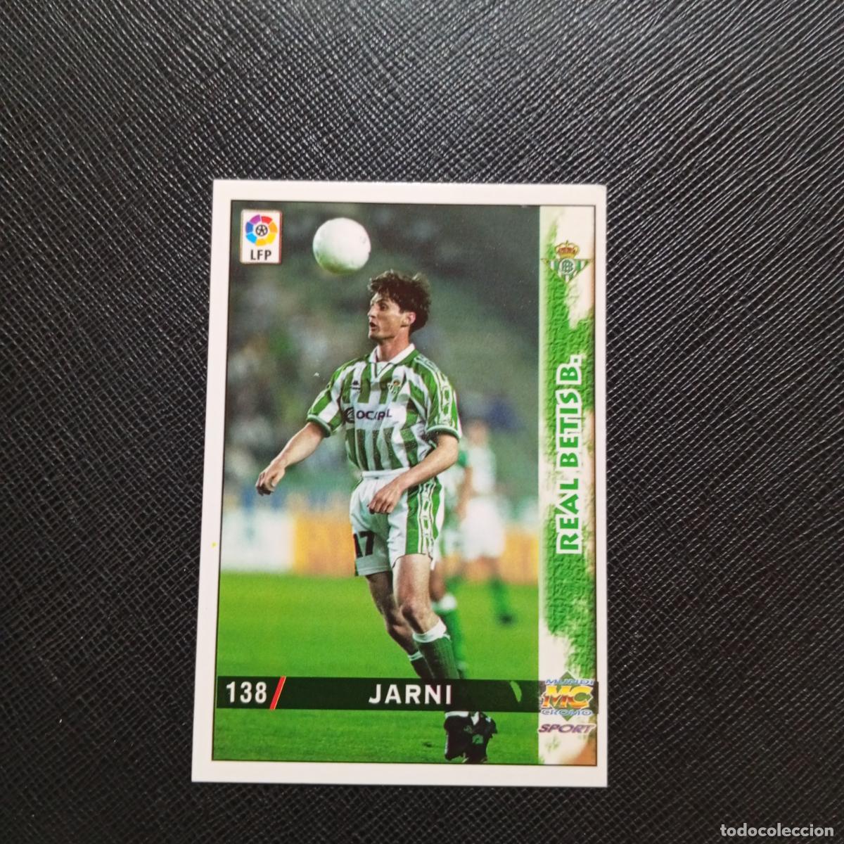 Cartes &agrave; collectionner de Football: 138 JARNI REAL BETIS MUNDICROMO 1998 1999 CROMO FUTBOL LIGA 98 99 - A218 PG18 BAJA