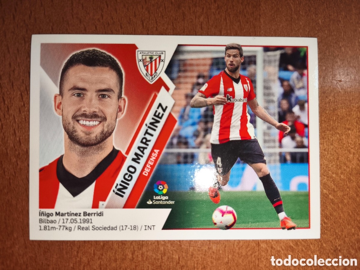 Cromos de f&uacute;tbol: &Iacute;&ntilde;igo Mart&iacute;nez n&deg;6 liga este 19/20 Athletic Club