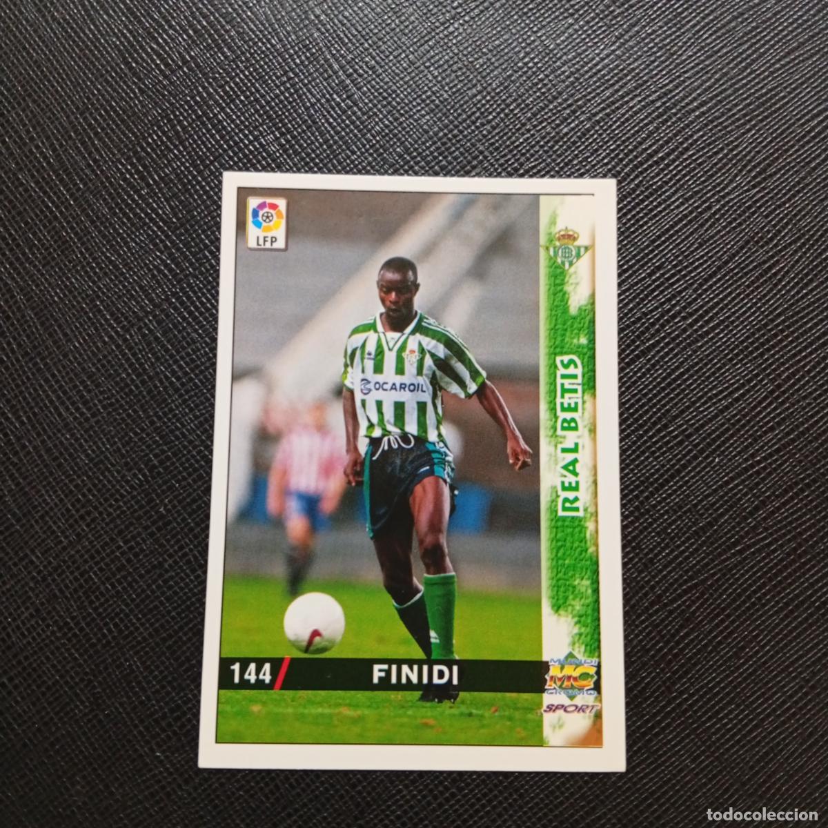 Cromos de f&uacute;tbol: 144 FINIDI REAL BETIS MUNDICROMO 1998 1999 CROMO FUTBOL LIGA 98 99 - A218 PG19