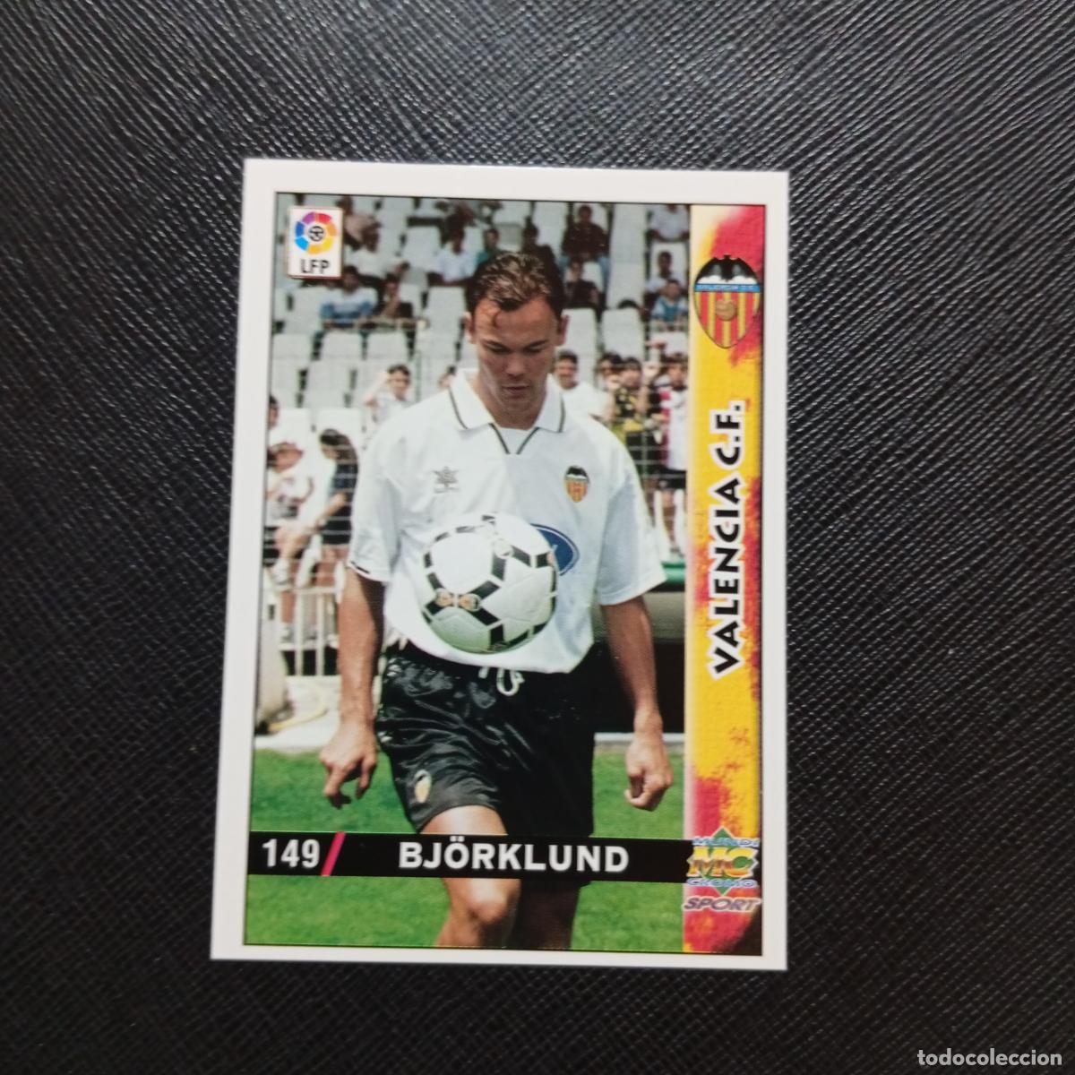 Cromos de f&uacute;tbol: 149 BJORKLUND VALENCIA MUNDICROMO 1998 1999 CROMO FUTBOL LIGA 98 99 - A218 PG19