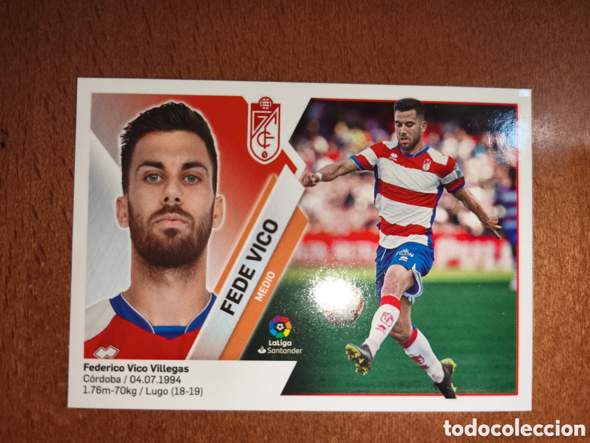Football Stickers: Fede Vico n&deg;12 liga este 19/20 Granada