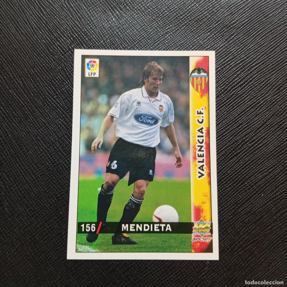 Cromos de f&uacute;tbol: 156 MENDIETA VALENCIA MUNDICROMO 1998 1999 CROMO FUTBOL LIGA 98 99 - A218 PG20